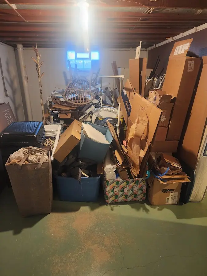 Roll-off dumpster container at job site for 4 Yard Dumpster Rental in Watertown